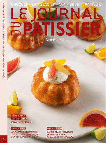 Le Journal du Patissier, No. 504 (Mar. 20 - Apr. 20, 2024) (French)